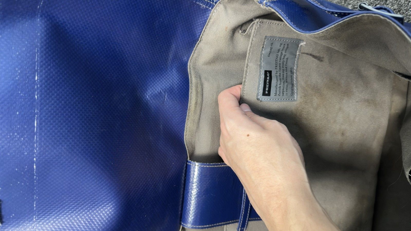Freitag RARE Freitag R511 Carolus Blue Reference Line Shoulder Bag Size ONE SIZE - 17 Thumbnail