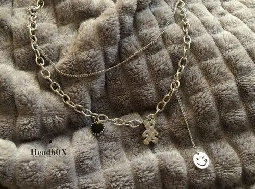 Japanese Brand × Vintage Hiphop Layered Stainless Steel Choker Necklace Size ONE SIZE - 2 Thumbnail