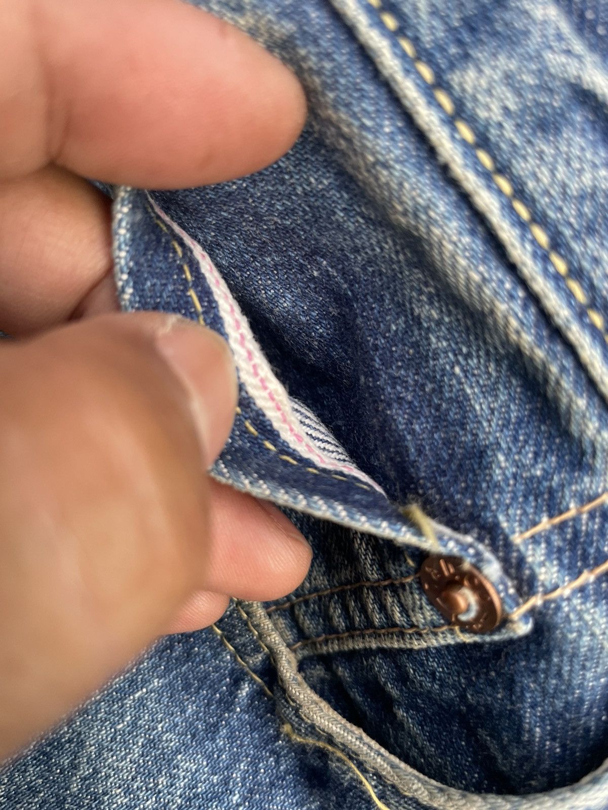 Japanese Brand Vintage Selvedge DopeDrakker Denim Size US 32 / EU 48 - 25 Thumbnail