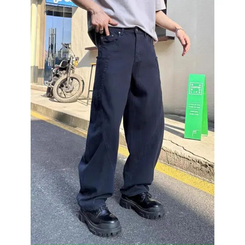 Japanese Brand Retro straight pocket wide leg jeans Size US 32 / EU 48 - 1 Thumbnail