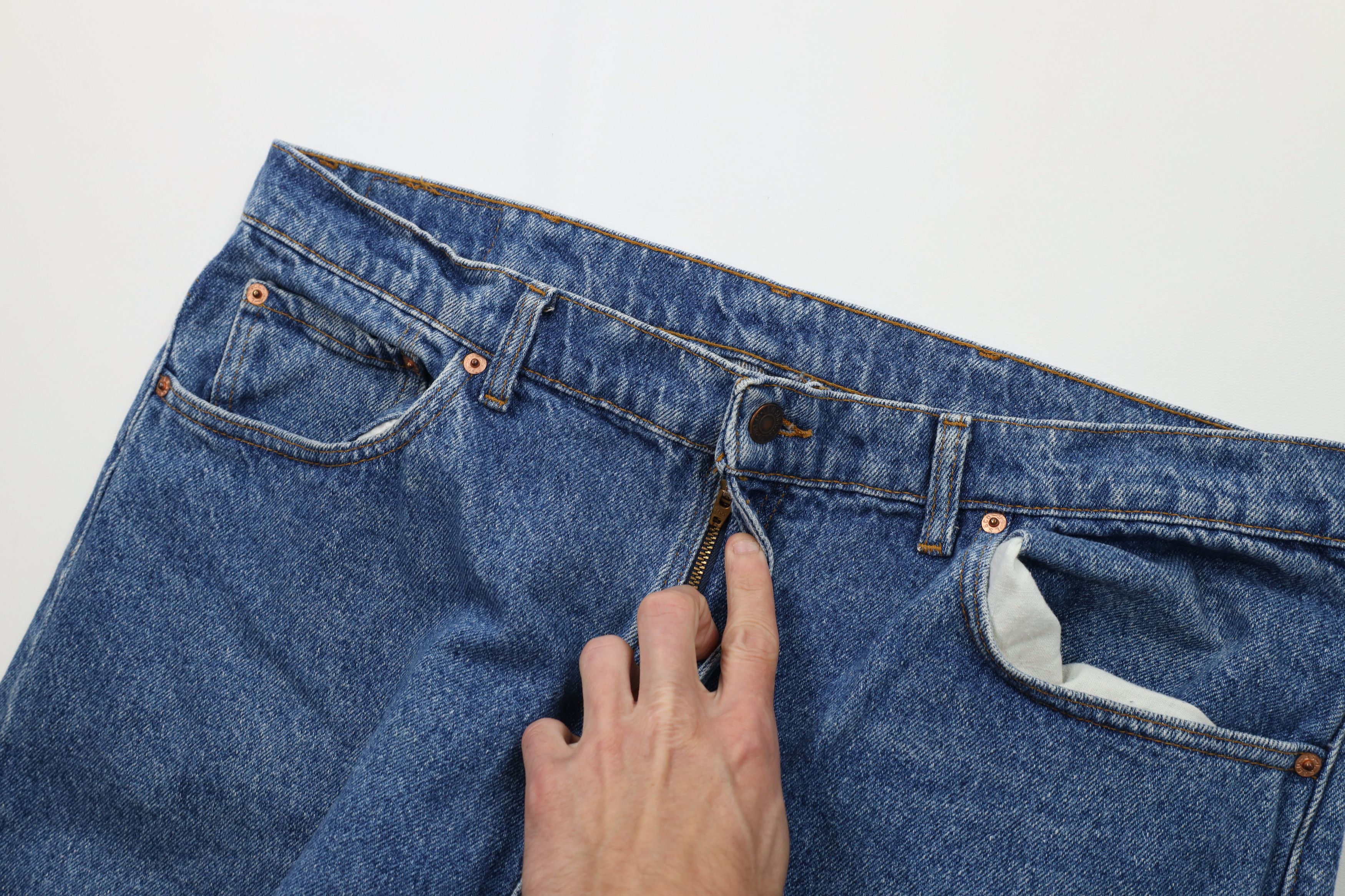 Levi's Vintage 80s 90s Levis 505xx Straight Leg Jeans Blue USA Size US 40 / EU 56 - 6 Thumbnail