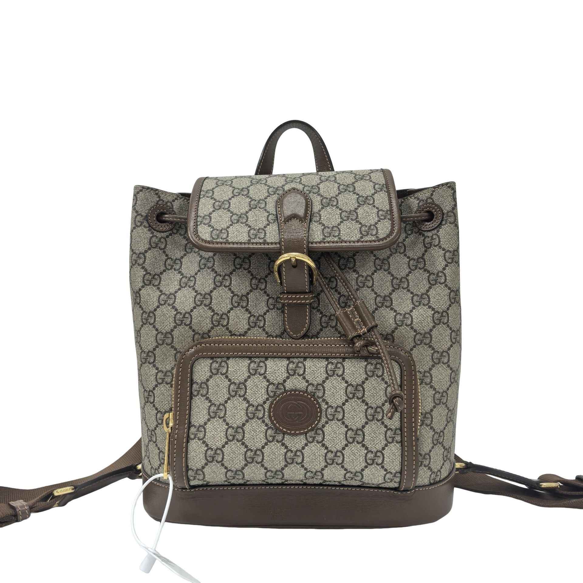 Gucci Gucci Monogram Canvas Drawstring Backpack Size ONE SIZE - 1 Thumbnail