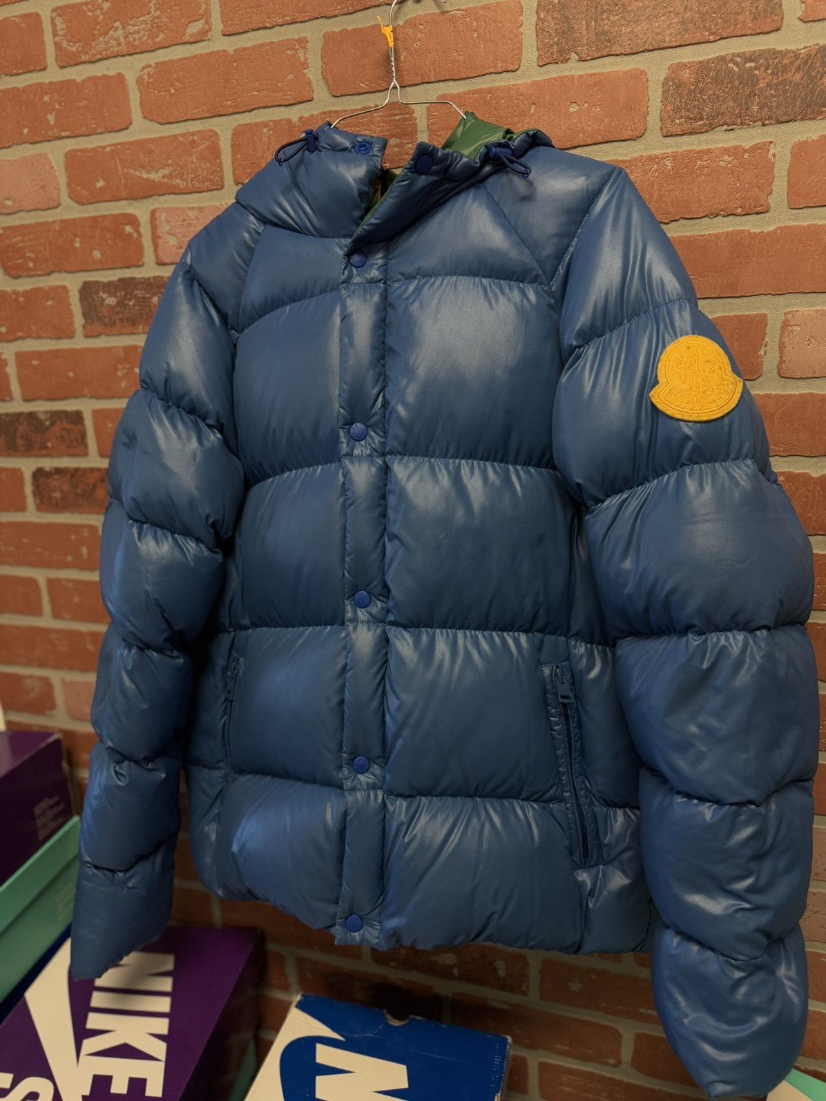 Moncler Moncler Suginami Giubbotti Men Size (2) Blue Green $1770 Size US M / EU 48-50 / 2 - 3 Thumbnail