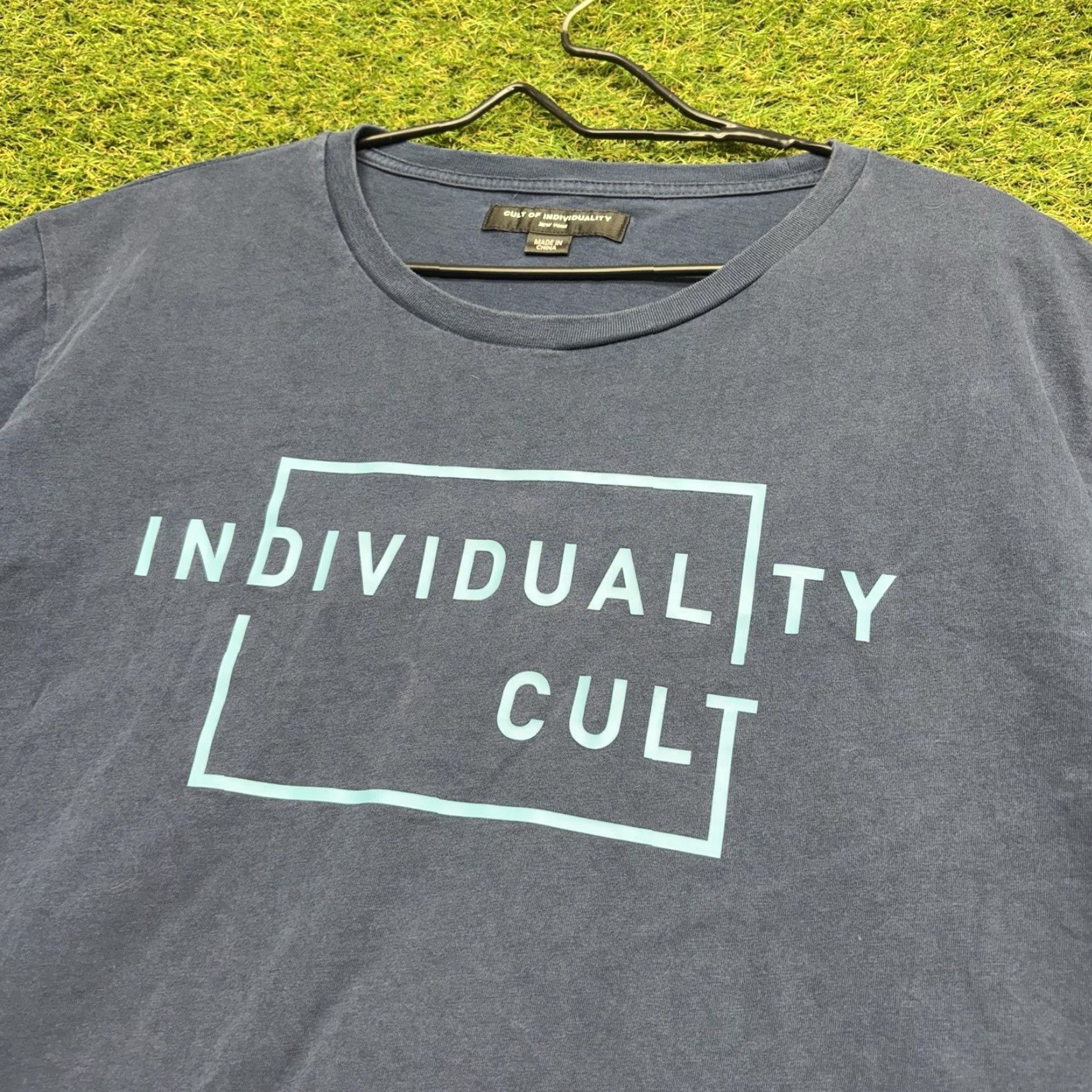 Cult Of Individuality Cult of Individuality Shirt Mens 3XL Navy Blue Short Sleeve Crew Neck Cotton Logo Classic T-Shirt Men Regular Summer Spring Fall Size US XXL / EU 58 / 5 - 6 Thumbnail