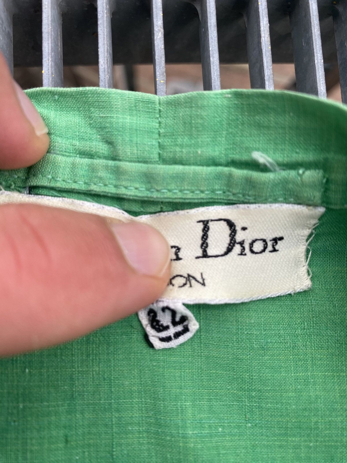 Christian Dior Monsieur Vintage 80s Christian Dior London CD Logo Cotton Dress Size M / US 6-8 / IT 42-44 - 13 Thumbnail