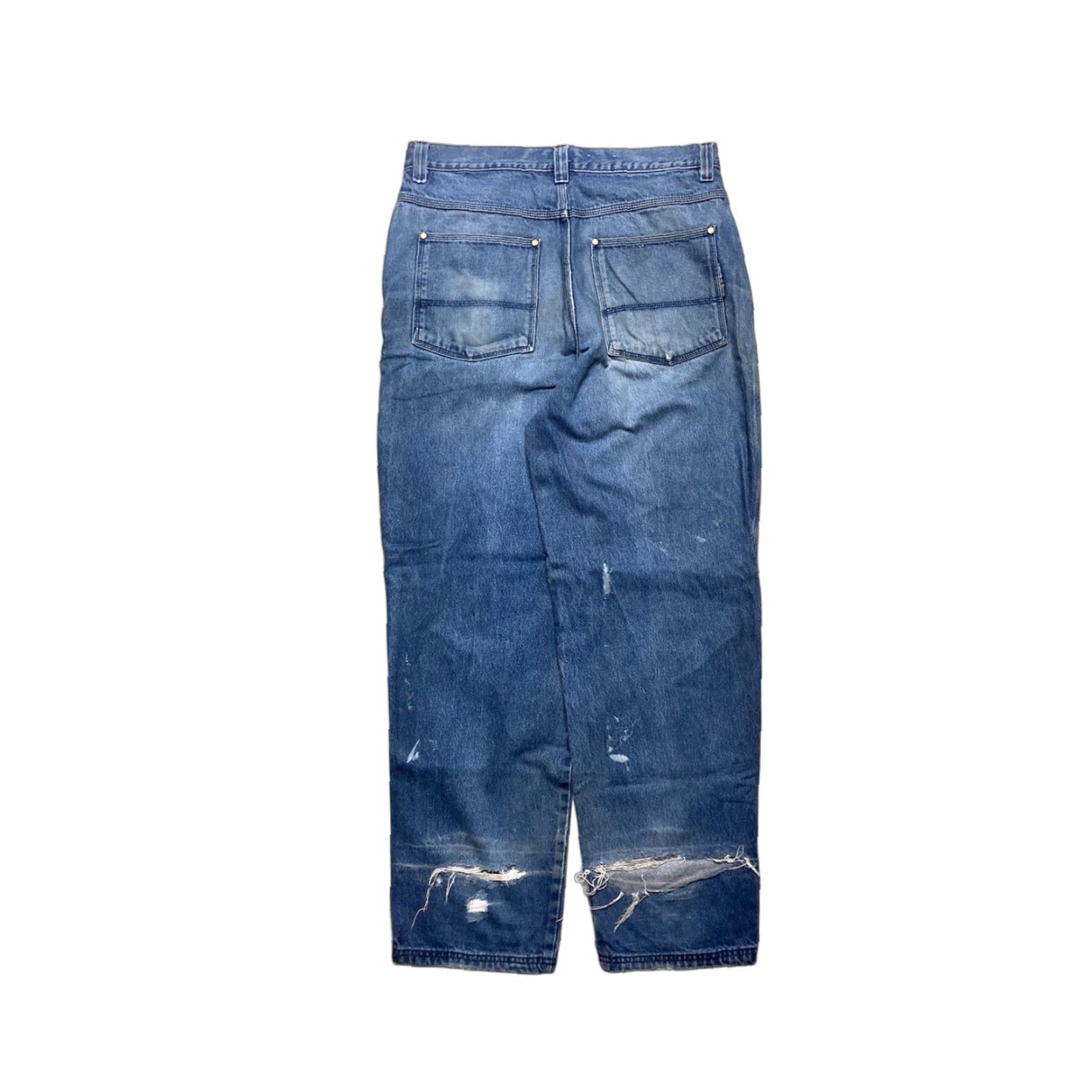 Vintage VINTAGE Trust Jeans - Men - 36x33 - Blue - Wide-Leg - Hip Hop - Baggy - 90s/2000s Grunge Size US 36 / EU 52 - 1 Thumbnail