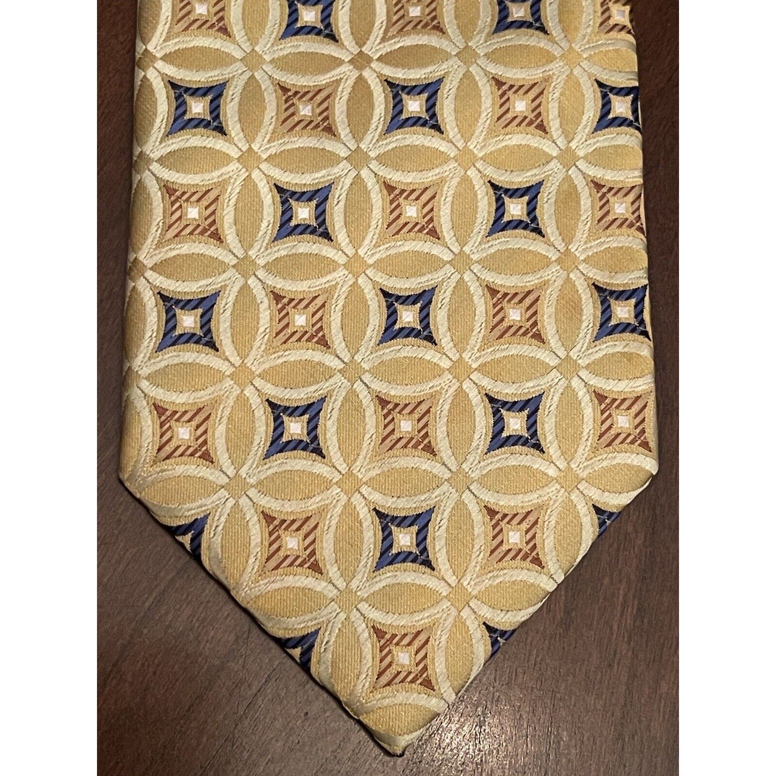Alexander Julian Alexander Julian Colours Hand Made Gold Blue 100% Polyester Size ONE SIZE - 1 Thumbnail