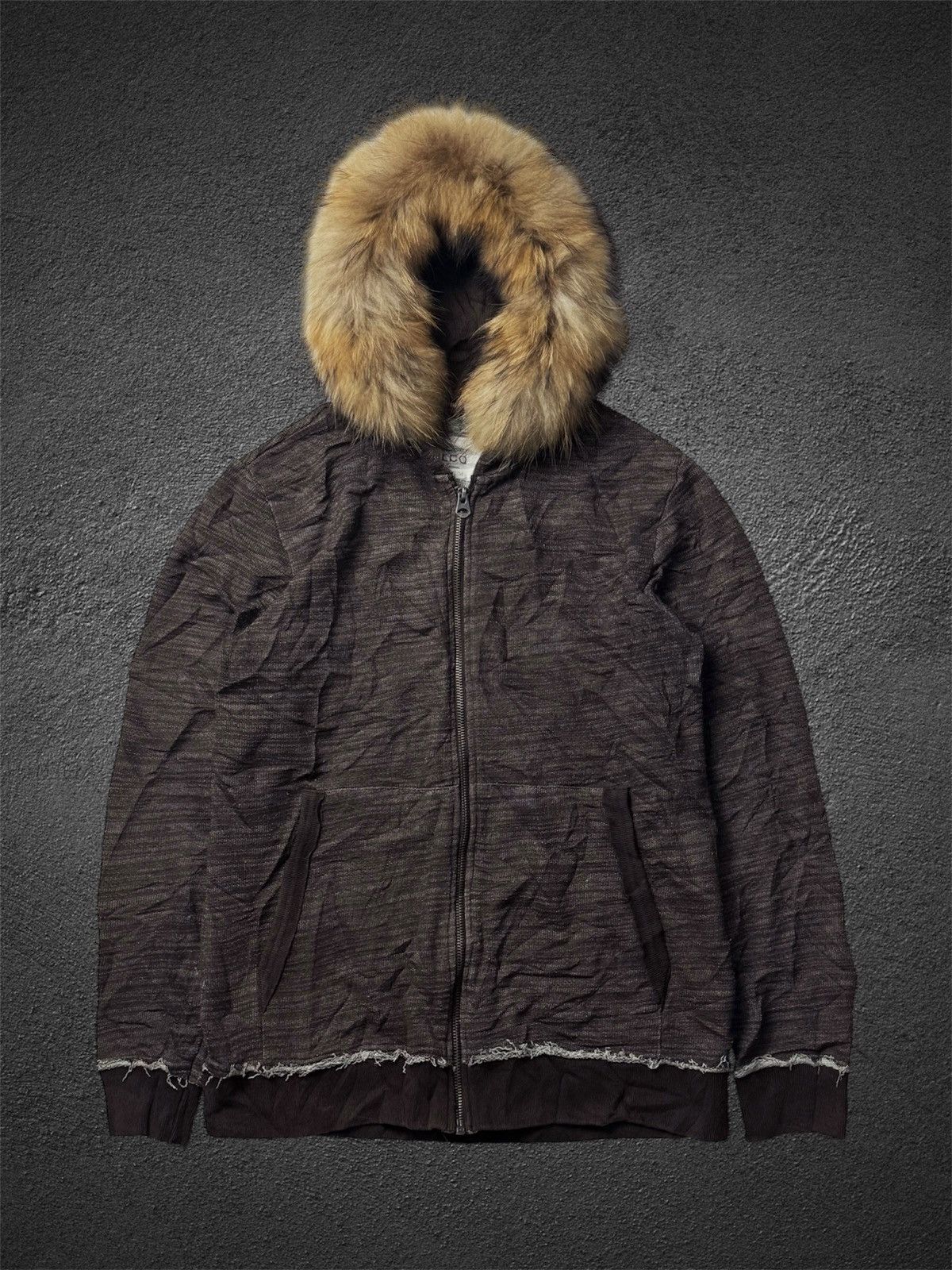 If Six Was Nine × Japanese Brand × Le Grande Bleu (L.G.B.) Fur Hoodie Distressed Style Japanese Ikka Size US M / EU 48-50 / 2 - 1 Thumbnail
