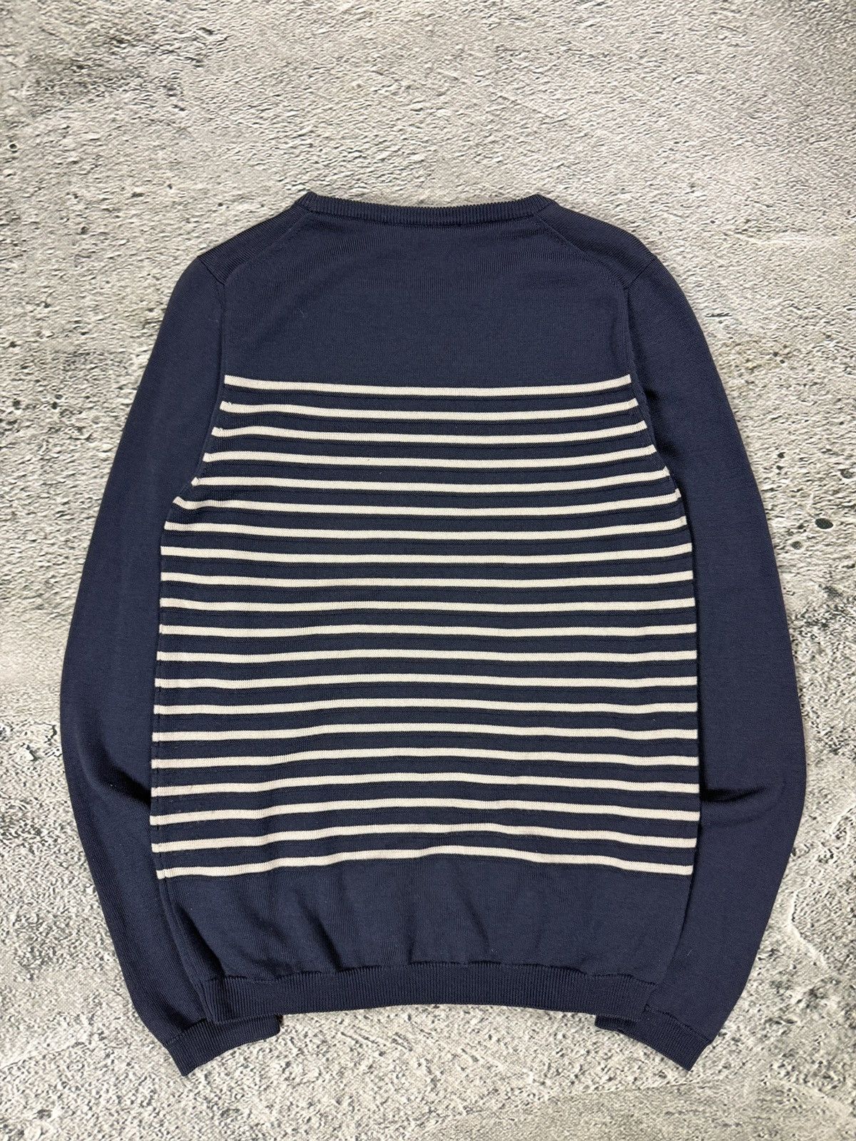 Gucci Gucci Sweater Vintage stripped navy Size US L / EU 52-54 / 3 - 2 Thumbnail