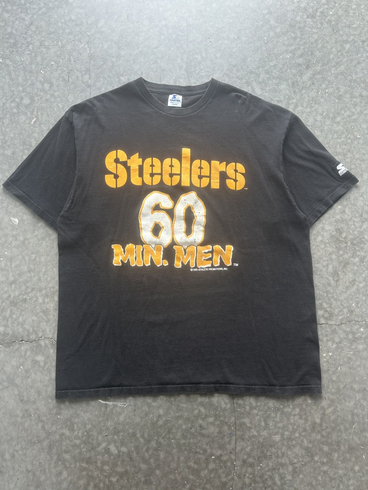NFL × Starter × Vintage Vintage 90s Pittsburgh Steelers Graphic Tee Size US XL / EU 56 / 4 - 2 Thumbnail