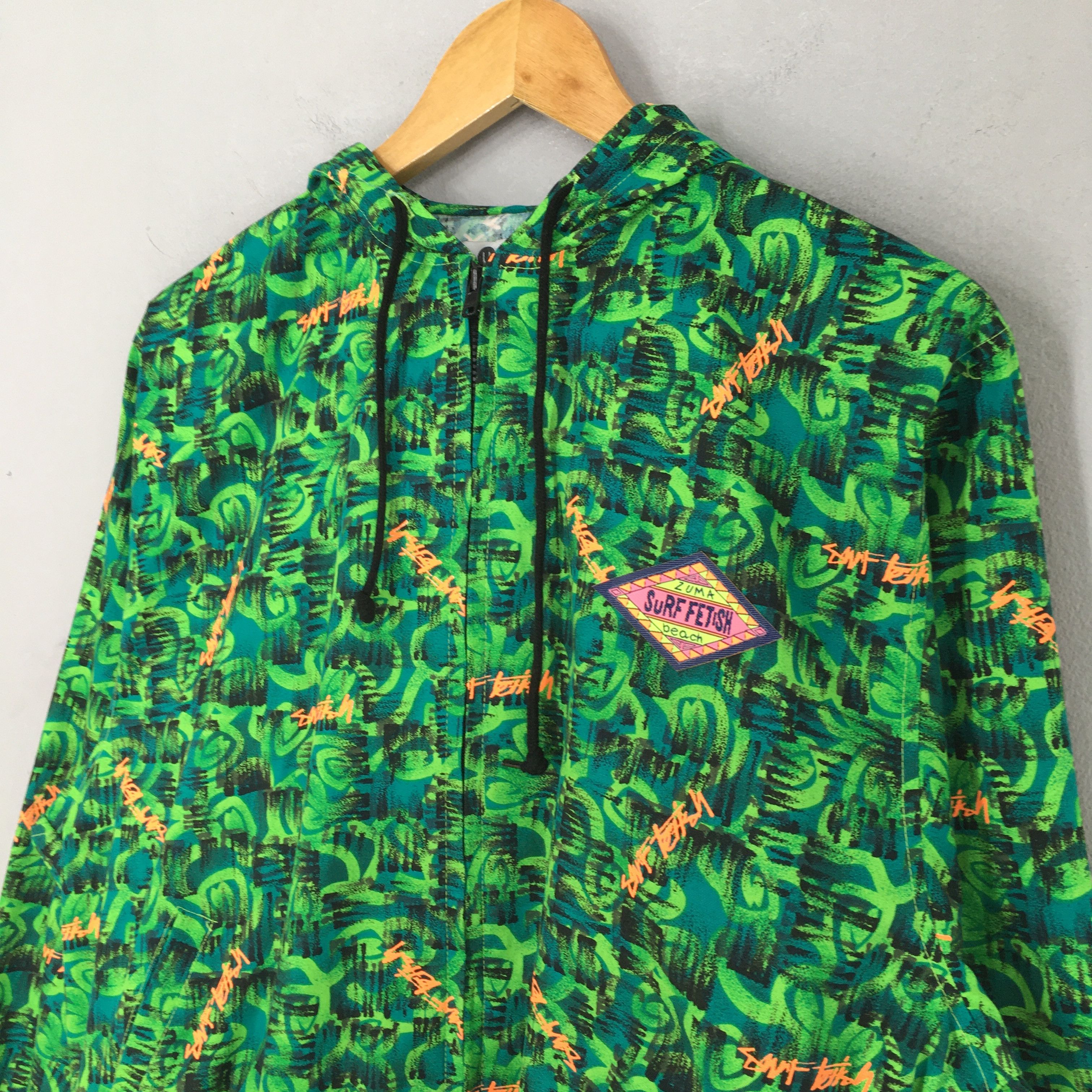 Other Vintage 90's Surf Fetish Hoodie Abstract Pattern Surf Jacket Size US M / EU 48-50 / 2 - 5 Thumbnail