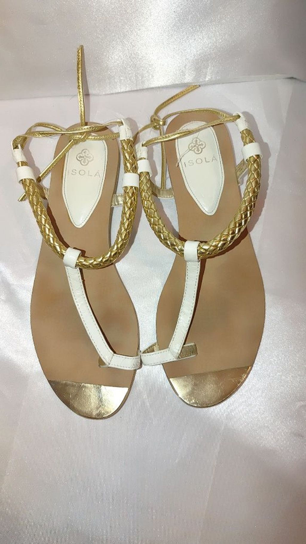 Stone Island ISOLA Adena Gold Plated Sandals Size 8.5 Size US 8.5 / IT 38.5 - 2 Thumbnail