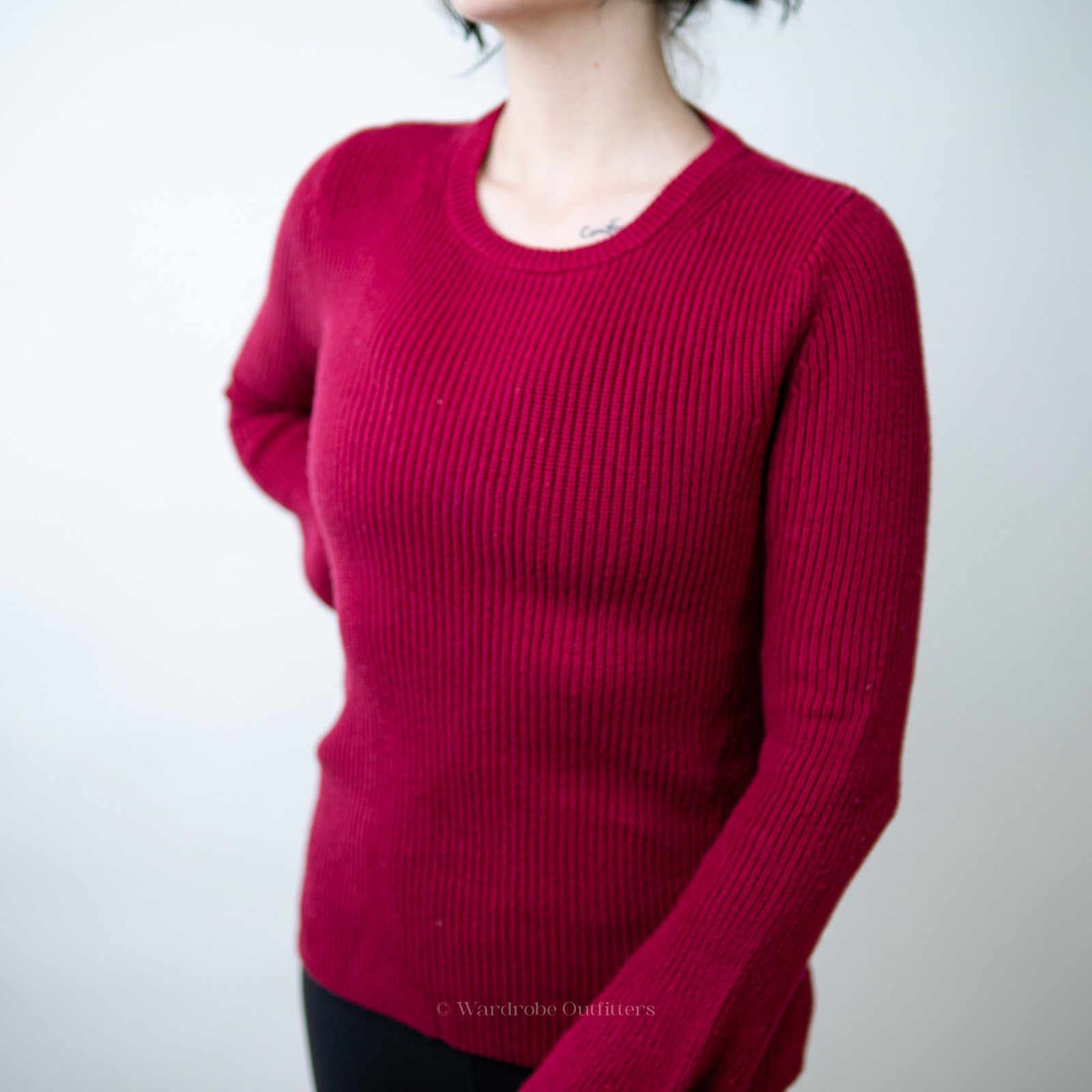 Michael Kors Michael Michael Kors Ribbed Crewneck Red Sweater - M Size M / US 6-8 / IT 42-44 - 5 Thumbnail