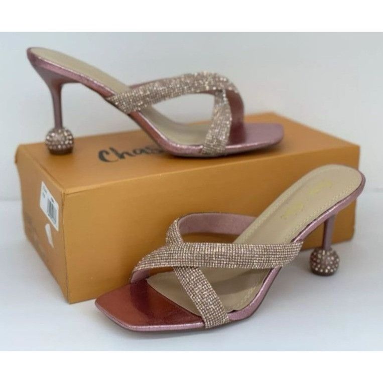 Other CHASE+CHLOE / Olla-1 / Pink / Rhinestone Embellished Cross-S Size US 8.5 / IT 38.5 - 8 Thumbnail