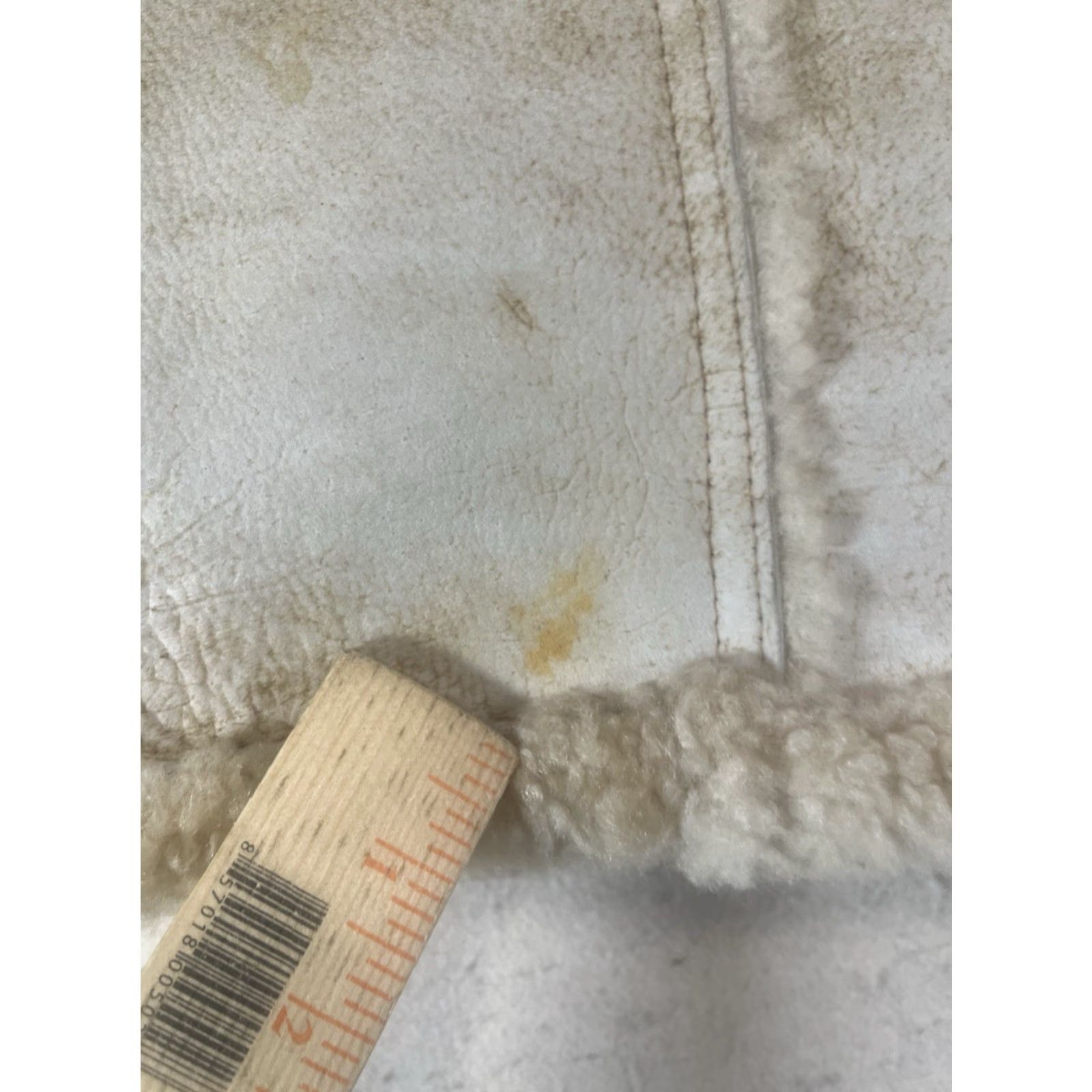 Vintage VINTAGE Overland Vest Women L Beige Leather Shearling Mid-Length Casual Fall Winter Spring Size L / US 10 / IT 46 - 5 Thumbnail