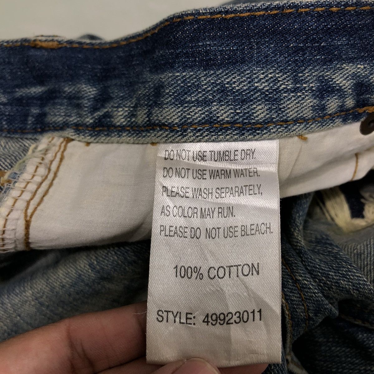 Hysteric Glamour 🔥Rare Distressed Denim Jeans Straight Cut Hysteric Glamour Size US 32 / EU 48 - 17 Thumbnail