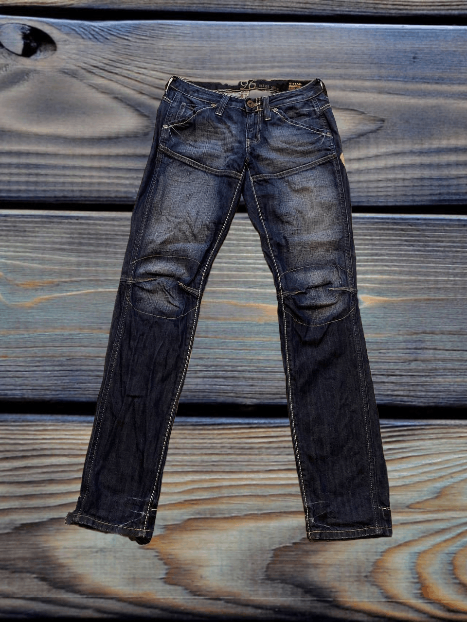 G-Star #96 Logo Distressed Jeans G-Star Raw VINTAGE Size US 26 / EU 42 - 1 Thumbnail