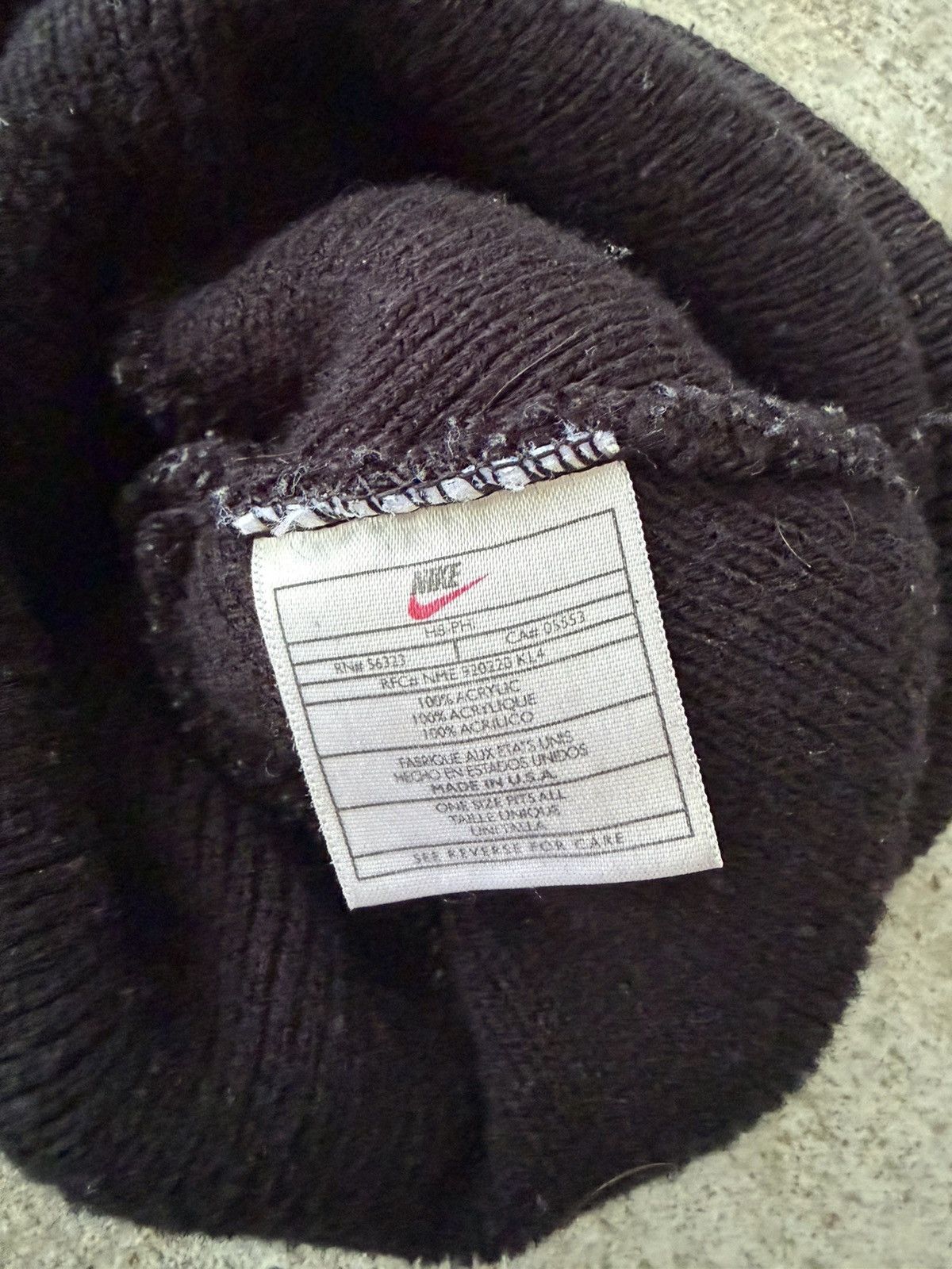 Nike 90s Nike made in USA Beanie Hat Size ONE SIZE - 3 Thumbnail