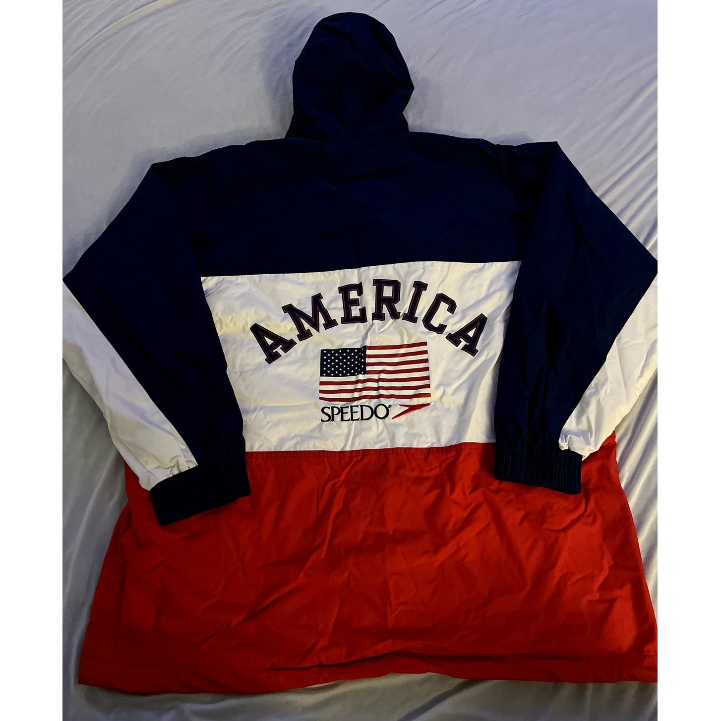 Speedo Speedo America Flag Windbreaker Jacket Red, White, and Blue Size US L / EU 52-54 / 3 - 2 Thumbnail