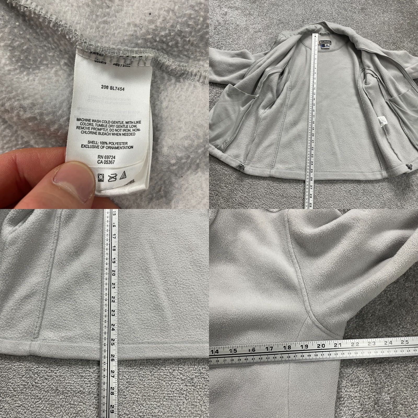 Vintage Columbia XCO Core Interchange Full Zip Fleece Jacket Womens Large Gray Outdoor Size L / US 10 / IT 46 - 8 Thumbnail