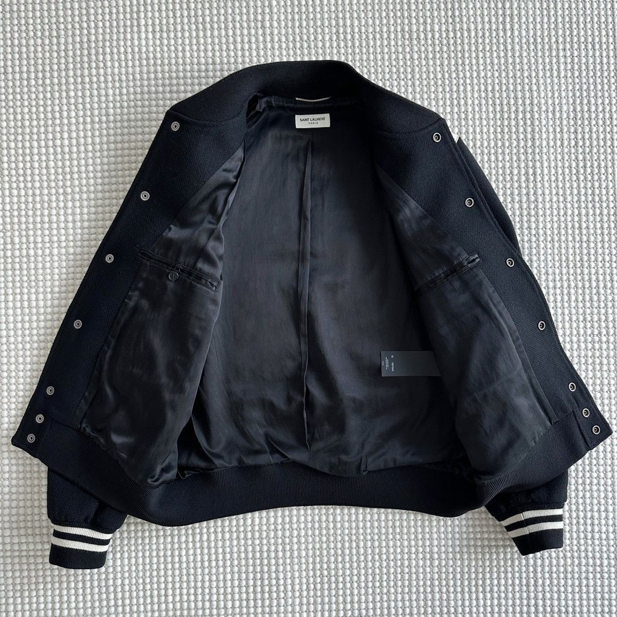Saint Laurent Paris SAINT LAURENT SLP YSL TEDDY VARSITY BOMBER JACKET SIZE 52 Size US L / EU 52-54 / 3 - 5 Thumbnail