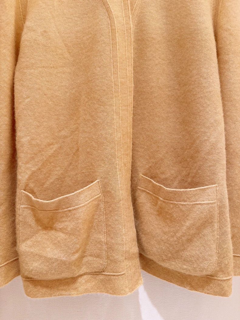 Loro Piana LORO PIANA Creamy yellow gradient cashmere cardigan Size M / US 6-8 / IT 42-44 - 4 Thumbnail