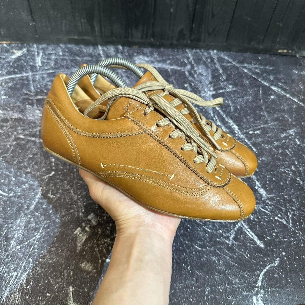 Massimo Dutti × Vintage Massimo Dutti Vintage Brown Women’s Lather Sneakers size 38 Size US 8 / IT 38 - 2 Thumbnail