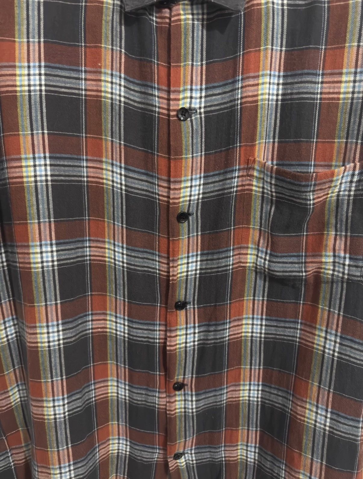 Saint Laurent Paris Saint Laurent Runway Scottish Pocket Multicolor Plaid Shirt Size US S / EU 44-46 / 1 - 3 Thumbnail