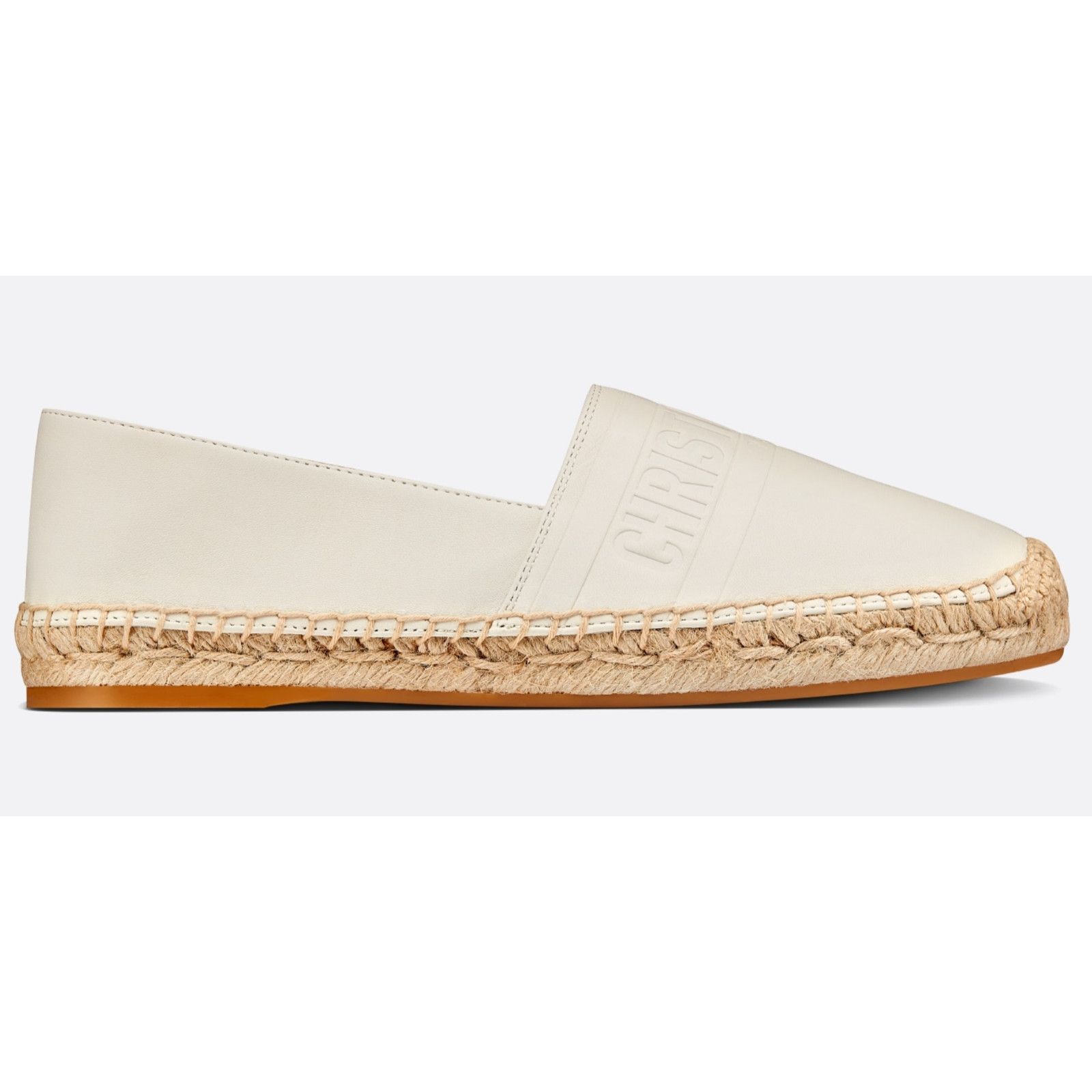 Dior Granville Lambskin Logo Embroidered Espadrille Flat 40.5 Size US 10.5 / IT 40.5 - 2 Thumbnail