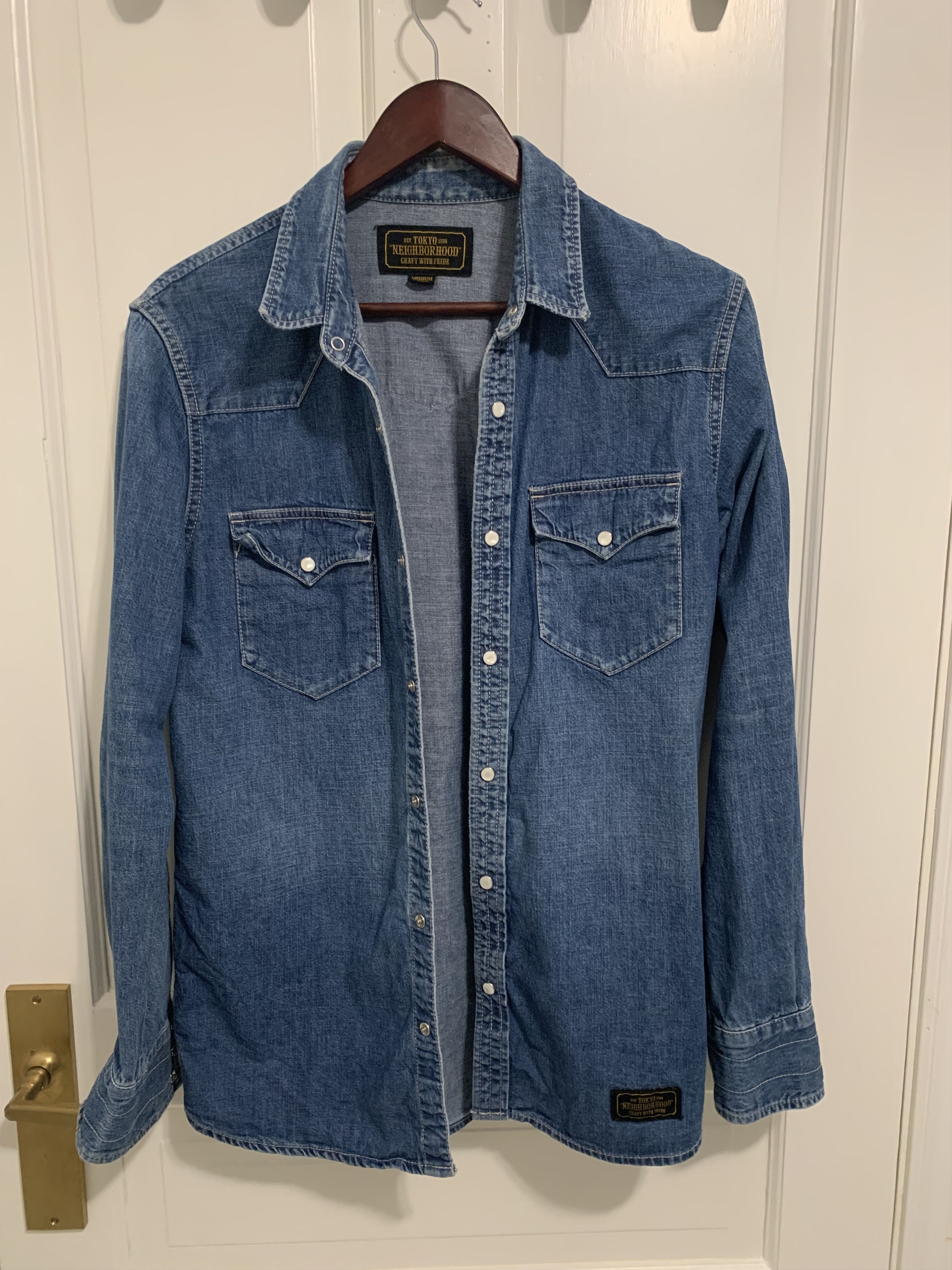 Neighborhood Demin Western Shirt Size US M / EU 48-50 / 2 - 1 Thumbnail