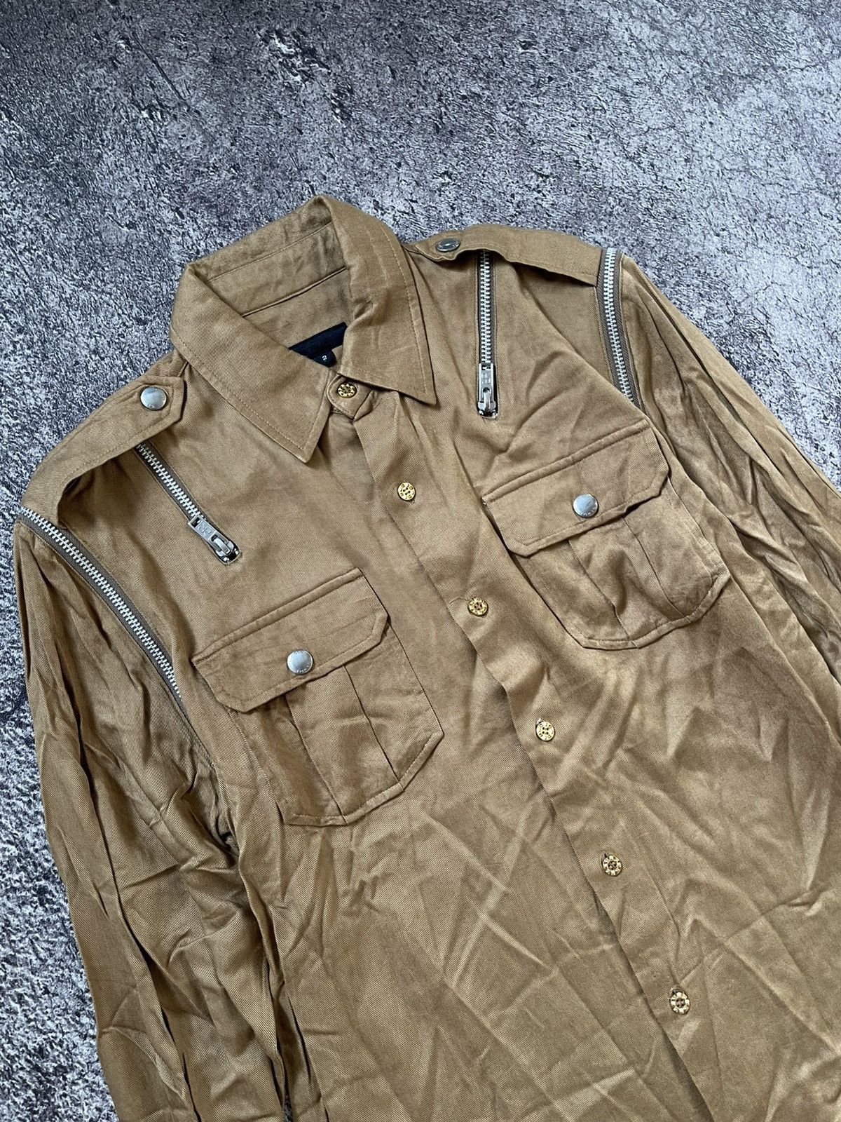Japanese Brand AVANT GARDE STYLE” MULTI ZIPPER BUTTON SHIRT Size US M / EU 48-50 / 2 - 2 Thumbnail