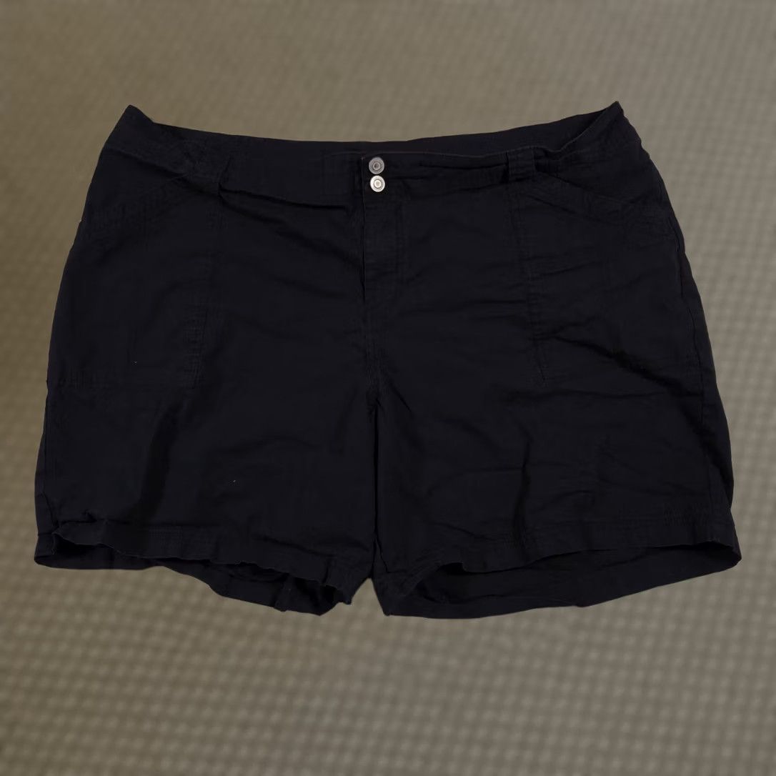 Vintage Lane Bryant Shorts Womens 26 Blue Stretch Cotton Casual Plus Size Pockets Summer Size 26" / US 2 / IT 38 - 1 Thumbnail
