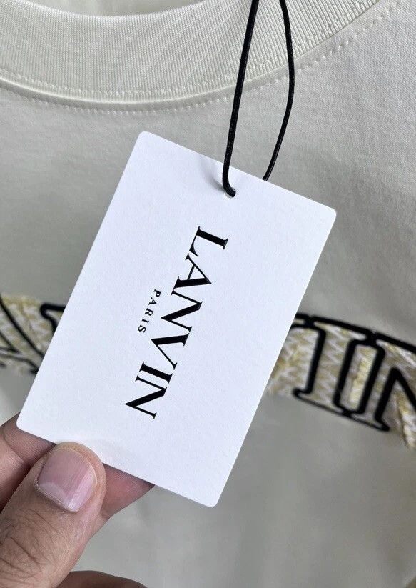 Lanvin LANVIN - CURB EMBROIDERED LOGO OVERSIZED T-SHIRT Size US L / EU 52-54 / 3 - 5 Thumbnail