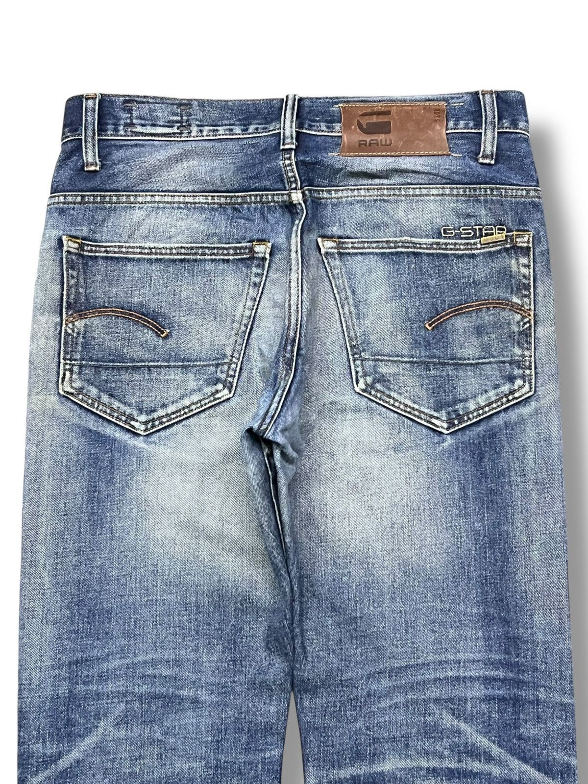 G-Star Vintage G-Star Raw 3301 - Faded Whisker Wash, Distressed Size US 32 / EU 48 - 5 Thumbnail