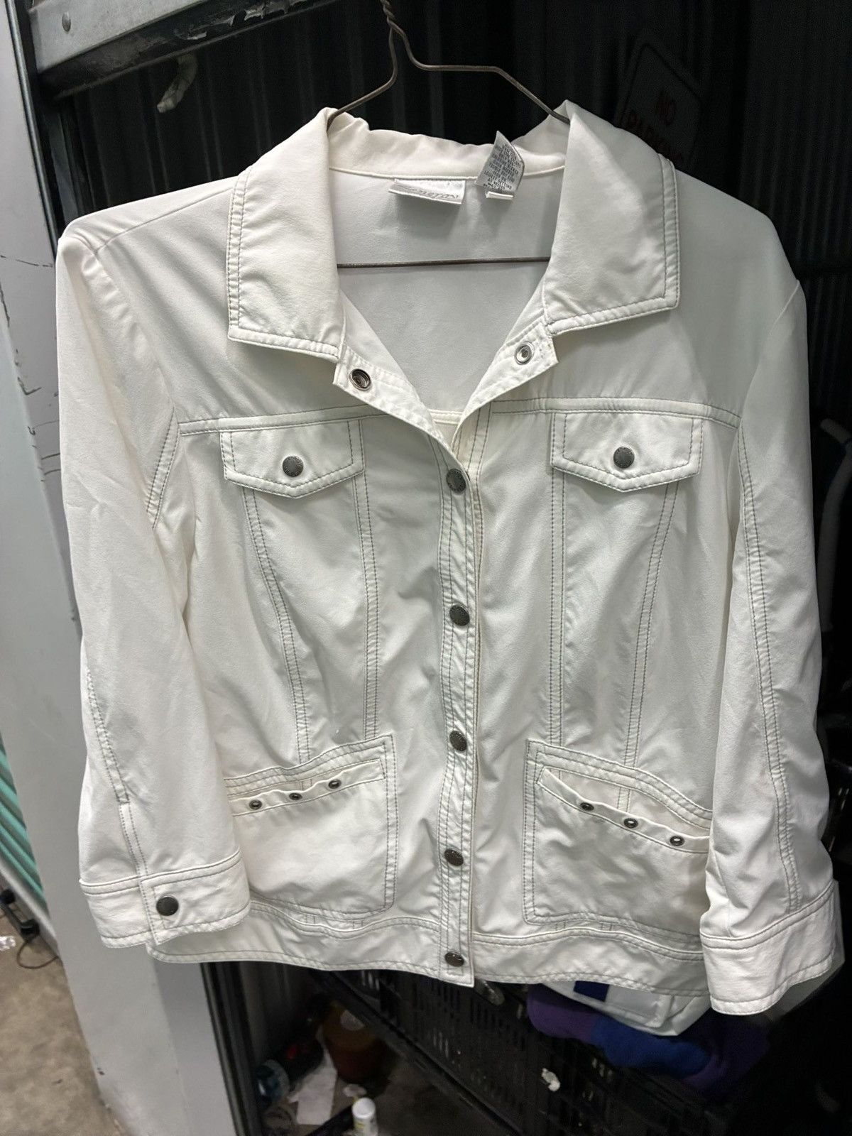 Other Eggshell Toned Light Jacket By Zenergy Size 0 Size XS / US 0-2 / IT 36-38 - 1 Thumbnail