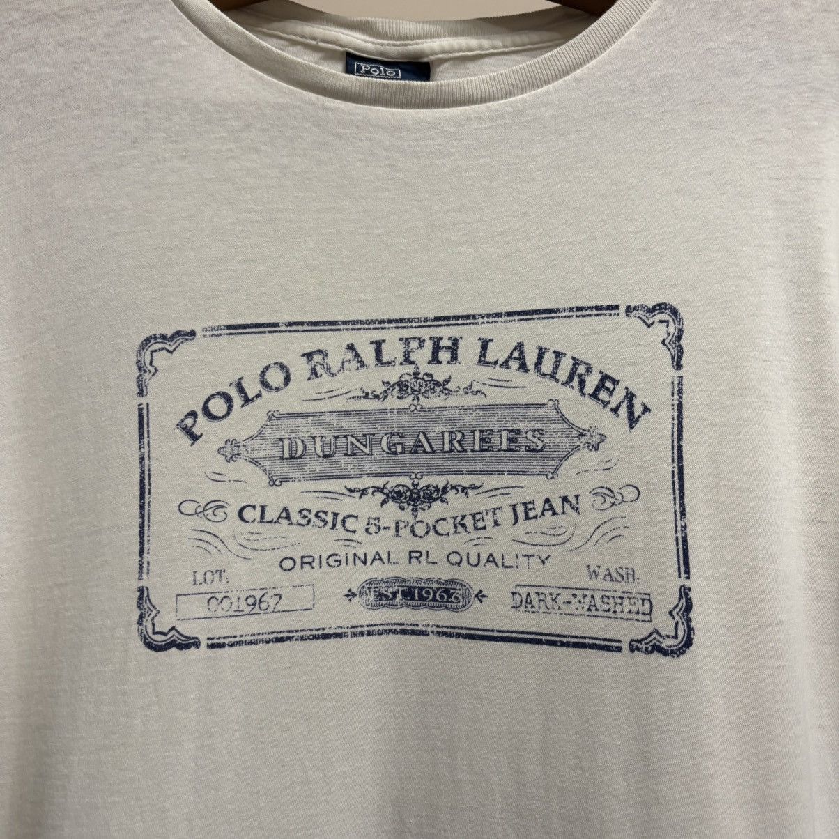 Ralph Lauren Vintage 90’s Polo Ralph Lauren Dungarees Tee Single Stitch Size US M / EU 48-50 / 2 - 3 Thumbnail