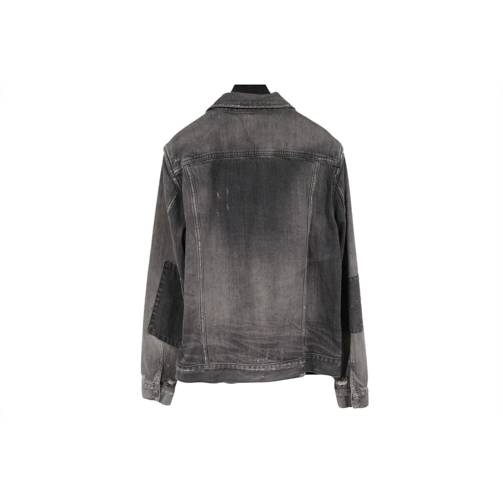 Allsaints Gambola Denim Jacket Distressed Gray Size US L / EU 52-54 / 3 - 2 Thumbnail
