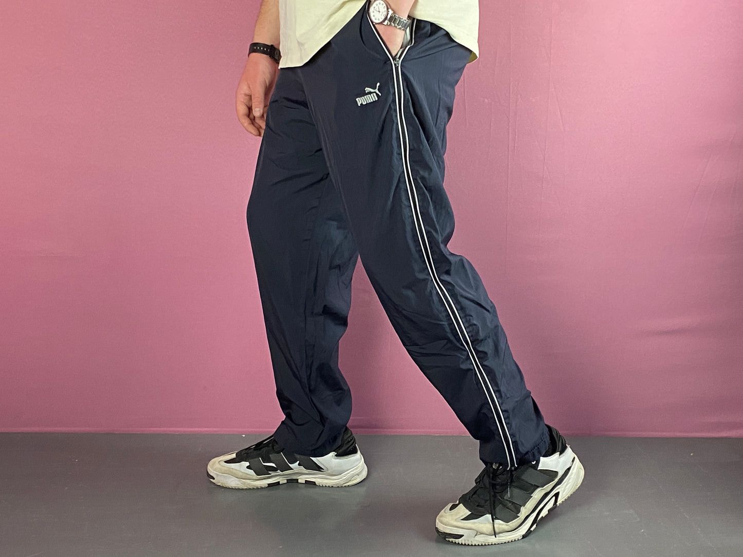 Puma 90s Puma Vintage Men's Size-Zip Track Pants - XL Size US 38 / EU 54 - 3 Thumbnail