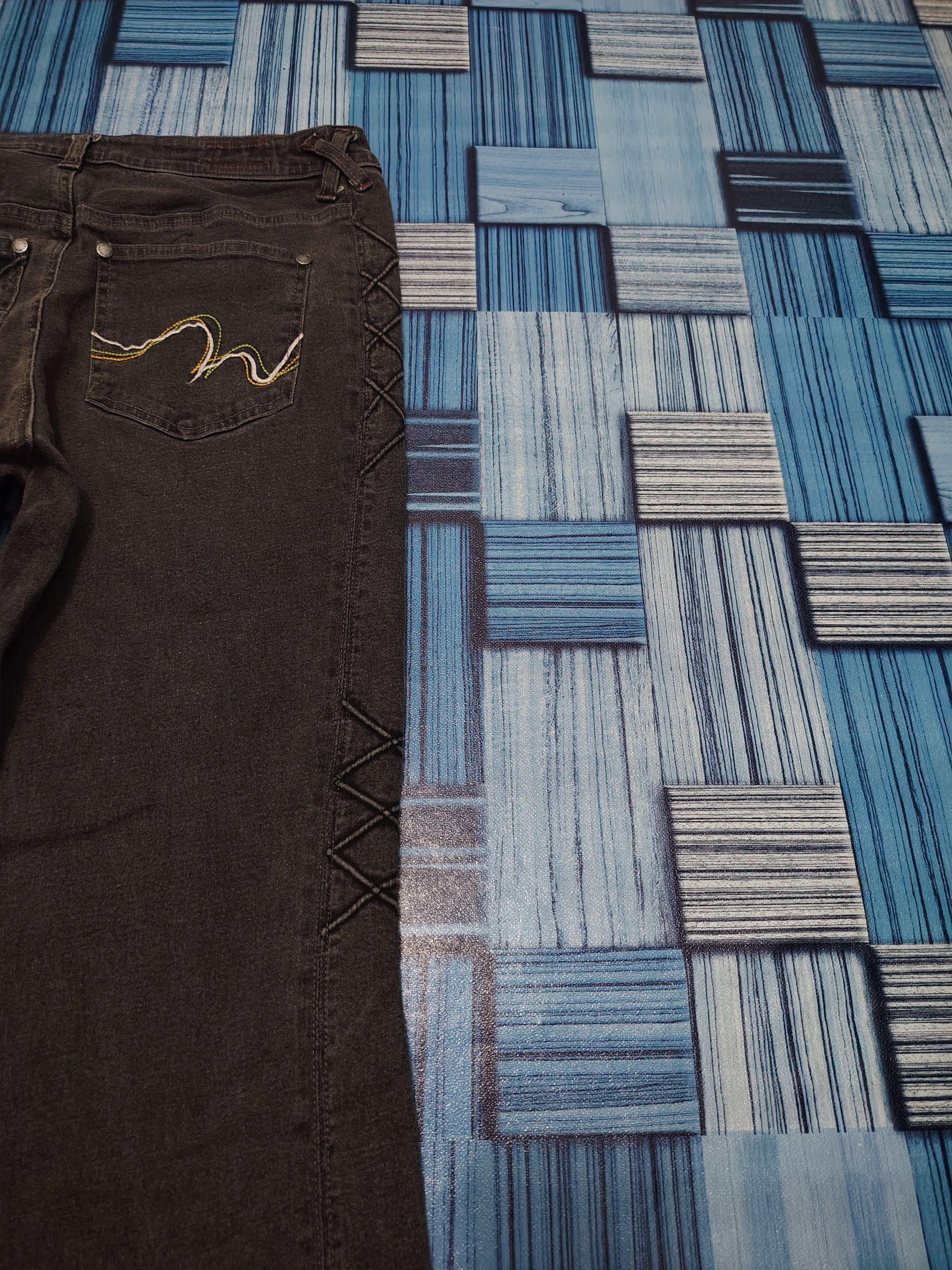 If Six Was Nine × Japanese Brand 💥Insane💥 comme ca comme ci stretch pants jeans bootcut Size US 29 - 21 Thumbnail