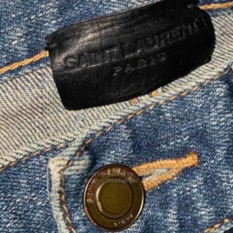 Saint Laurent Paris Saint Laurent Paris Classic wash cut denim jeans i Size US 32 / EU 48 - 4 Thumbnail