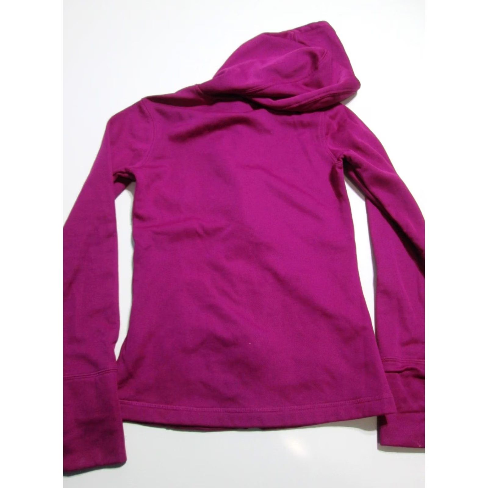 Adidas Adidas Womens Track Jacket S Hooded Fuchsia Zip Pockets Solid Style Outerwear Size S / US 4 / IT 40 - 2 Thumbnail