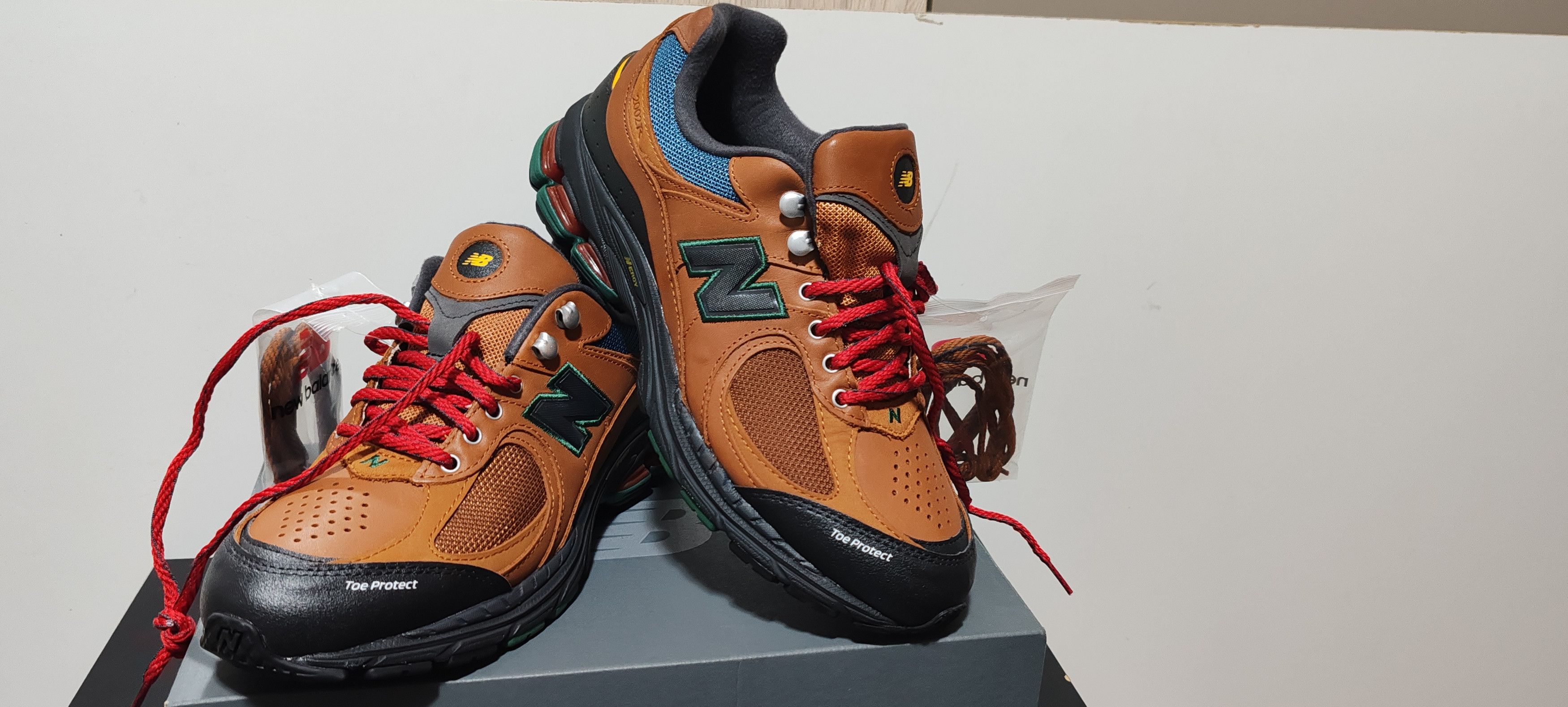 New Balance New Balance 2002 R Pack Baskets En Cuir Marron Tg: 43 Size US 10 / EU 43 - 13 Thumbnail