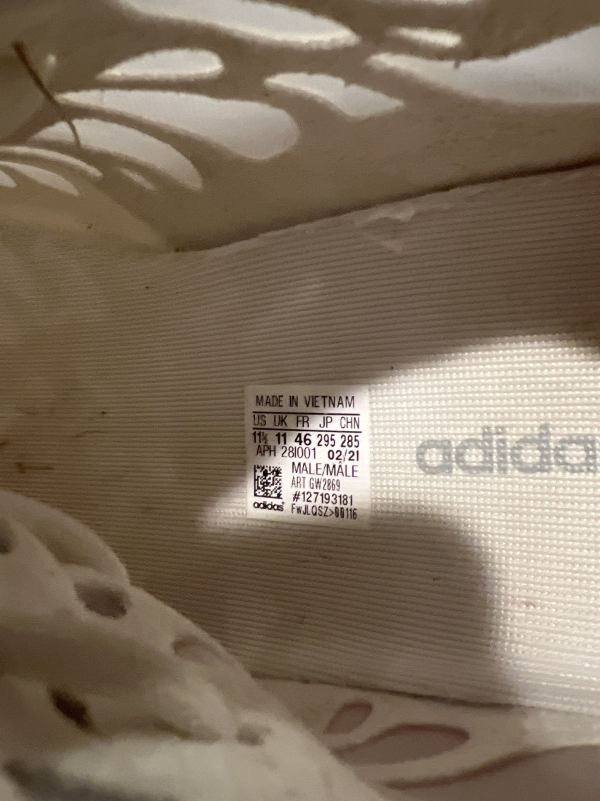 Adidas Yeezy 350 Boost ‘Mono Ice’ Size US 11.5 / EU 44-45 - 6 Thumbnail