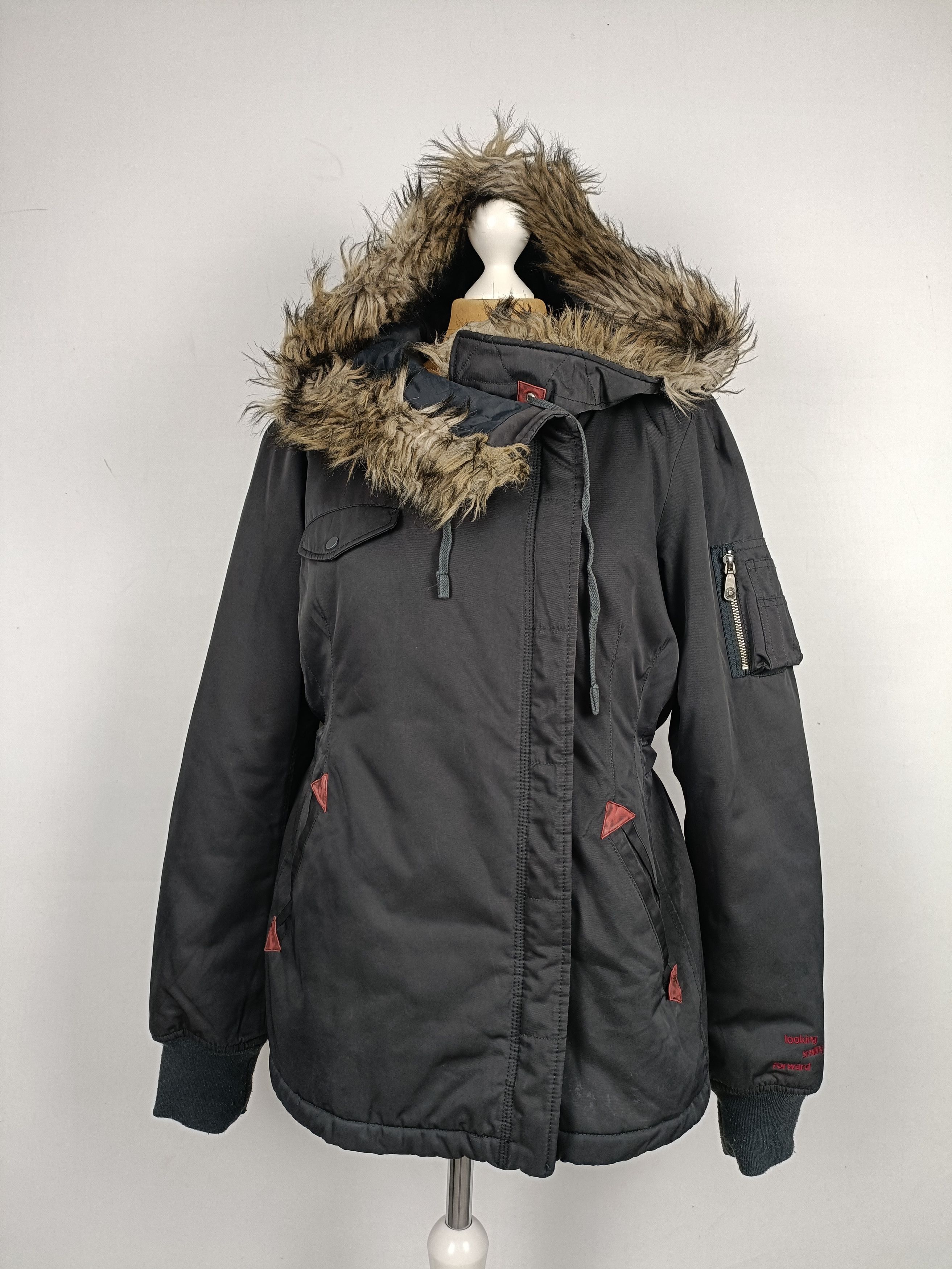 image of Odd Molly Nordic Design Navy Hooded Jacket !, Women's (Size Large)