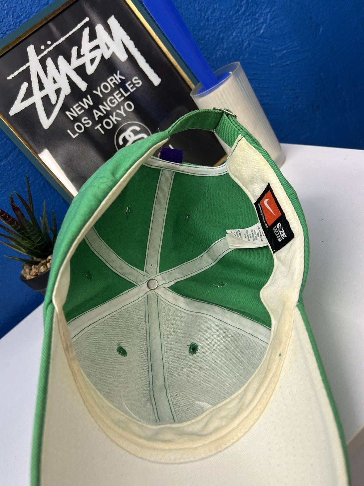 Nike × Vintage Nike Vintage Big Logo Cap Size ONE SIZE - 6 Thumbnail