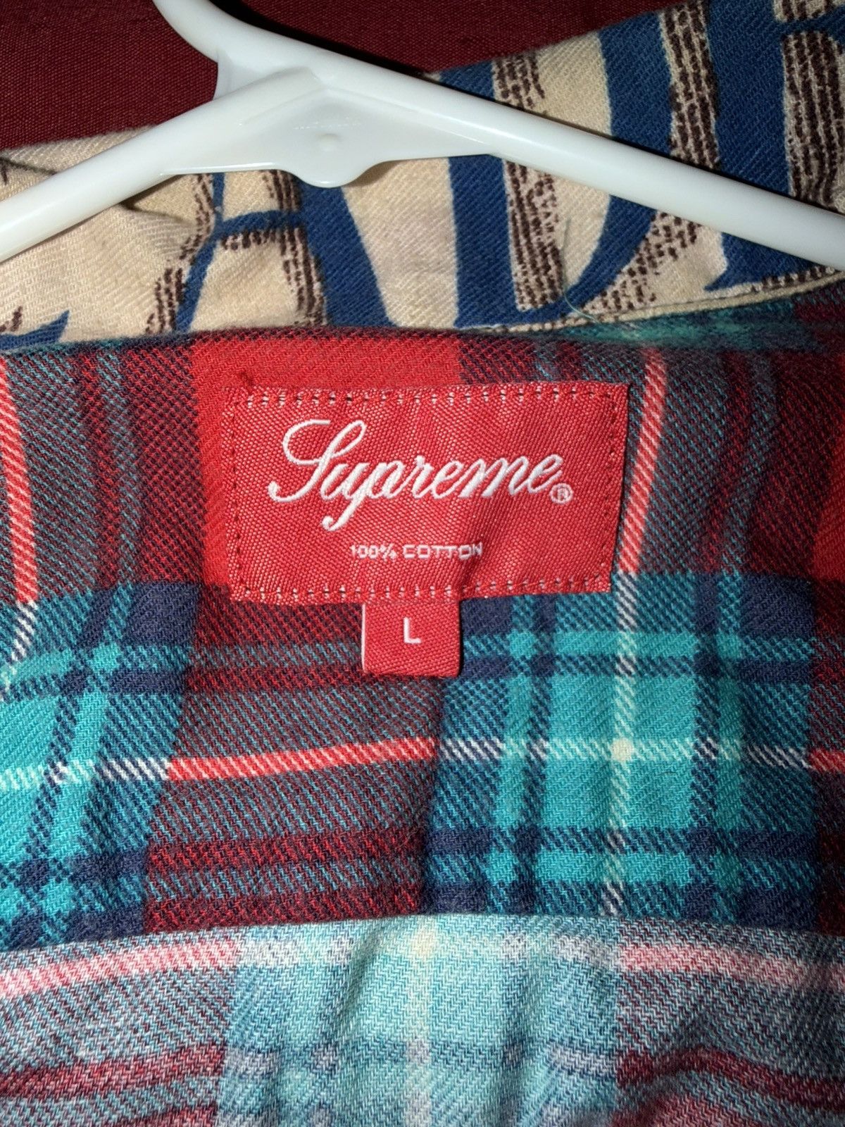 Supreme Supreme Martin Luther King Jr. Patchwork Zip Flannel Jacket Size US L / EU 52-54 / 3 - 3 Thumbnail