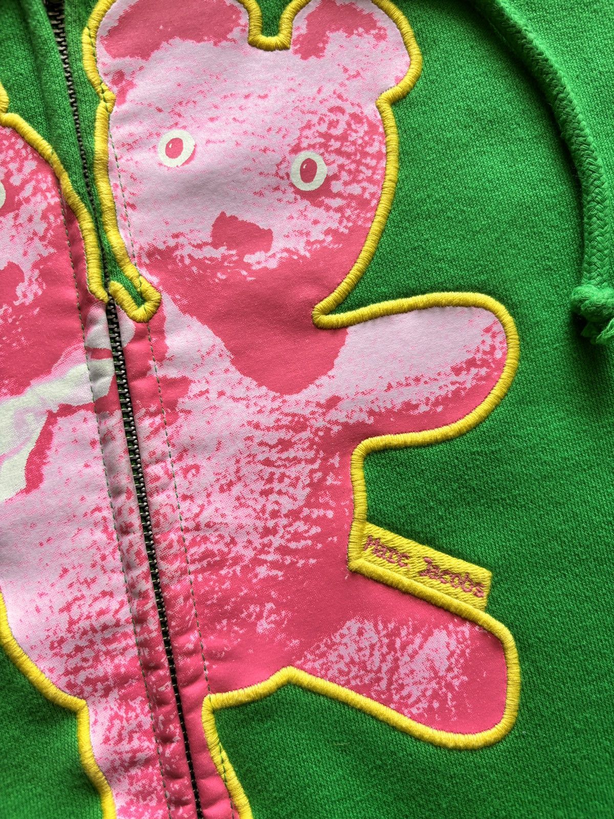 Heaven by Marc Jacobs Heaven by Marc Jacobs Teddy Bear Zip Up Hoodie Kelly Green Size US M / EU 48-50 / 2 - 3 Thumbnail