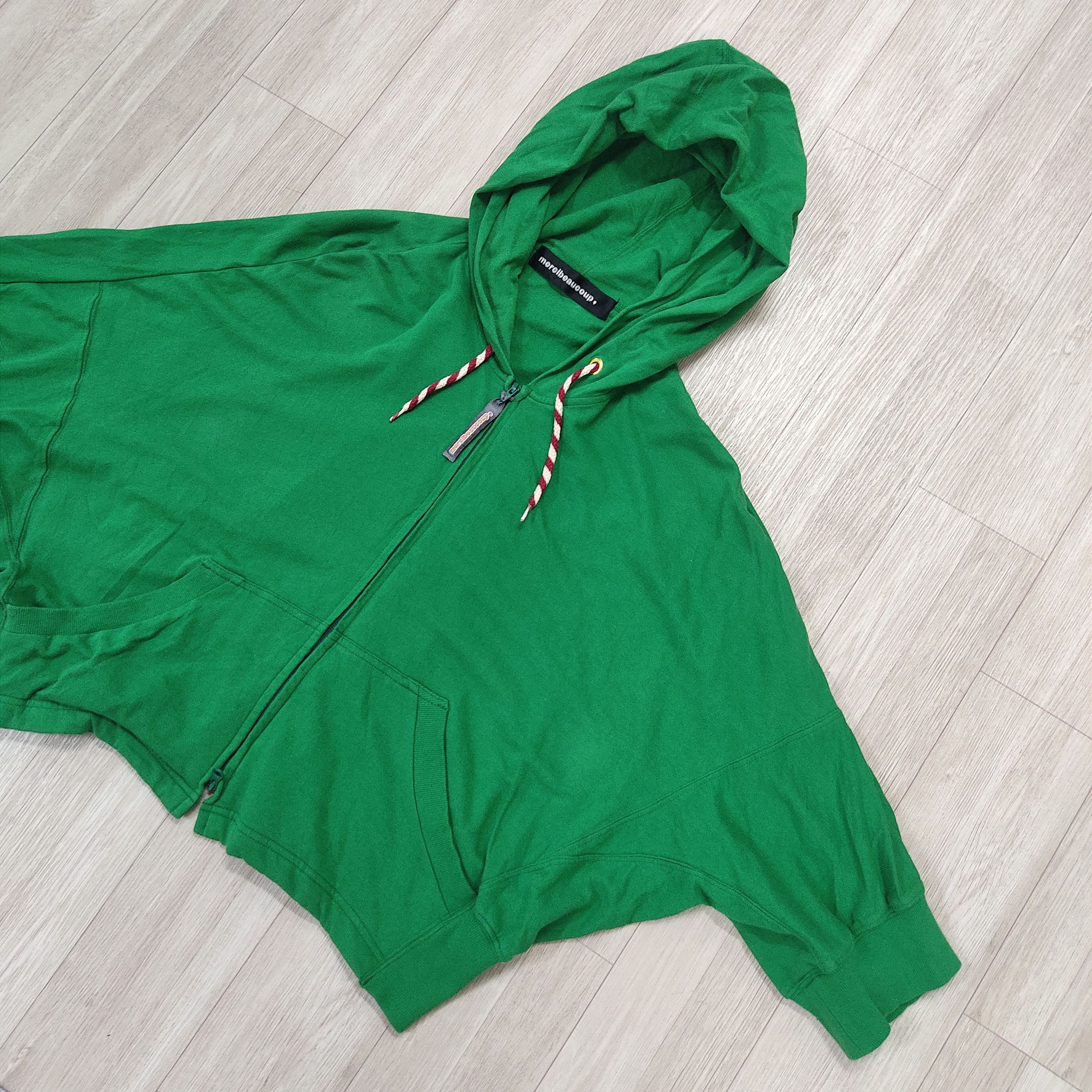Issey Miyake MERCIBEAUCOUP Gecko Cropped Baggy Hooded Zipper Sweatshirt Size M / US 6-8 / IT 42-44 - 4 Thumbnail
