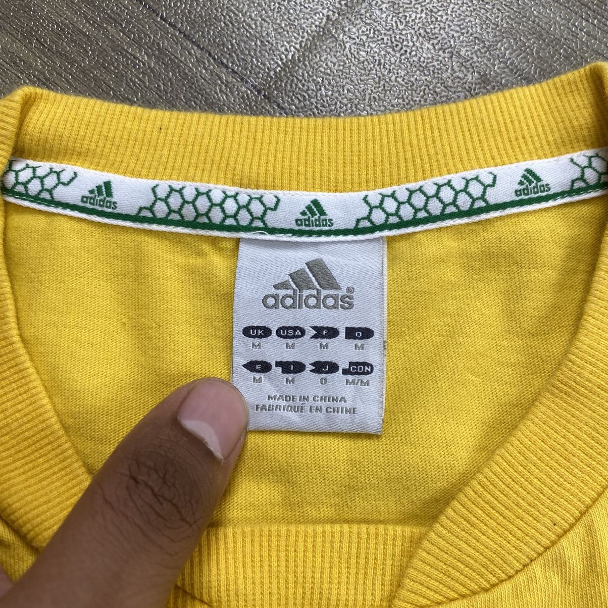 Adidas 1990s Vintage Adidas Brondby Sweden World Cup Reglan Tee Size US M / EU 48-50 / 2 - 10 Thumbnail