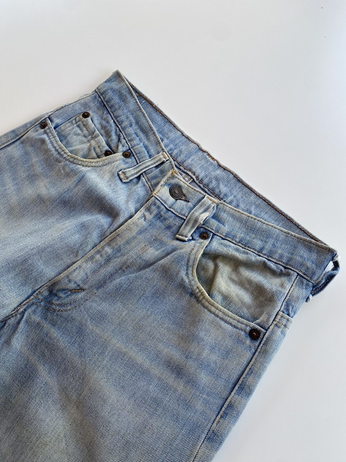 Levi's × Vintage Vintage Levis 501 Light Blue ( Zip Talon ) Size US 28 / EU 44 - 9 Thumbnail